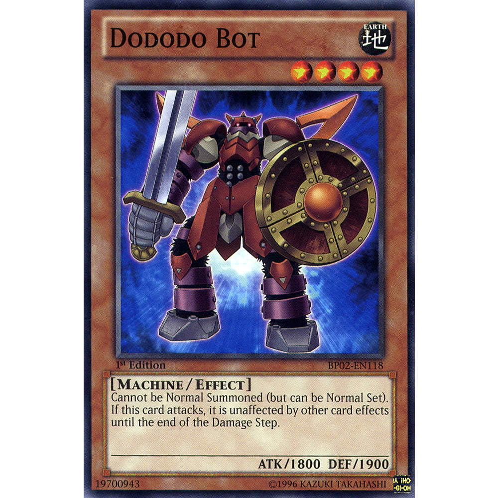 Dododo Bot BP02-EN118 Yu-Gi-Oh! Card from the Battle Pack 2: War of the Giants Set