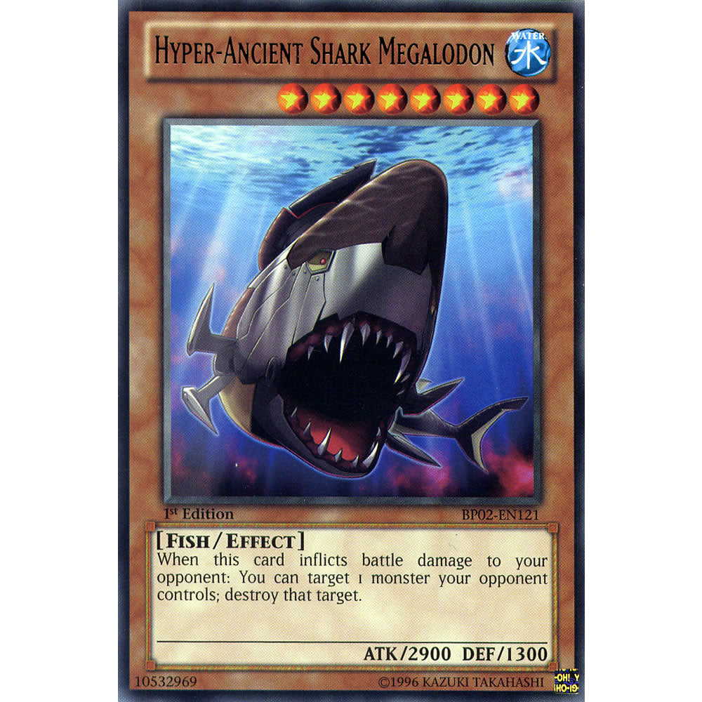 Hyper-Ancient Shark Megalodon BP02-EN121 Yu-Gi-Oh! Card from the Battle Pack 2: War of the Giants Set