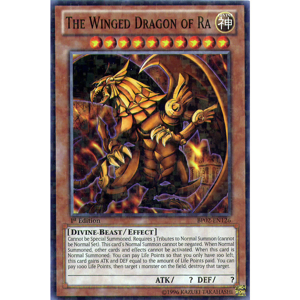 The Winged Dragon Of Ra BP02-EN126 Yu-Gi-Oh! Card from the Battle Pack 2: War of the Giants Set