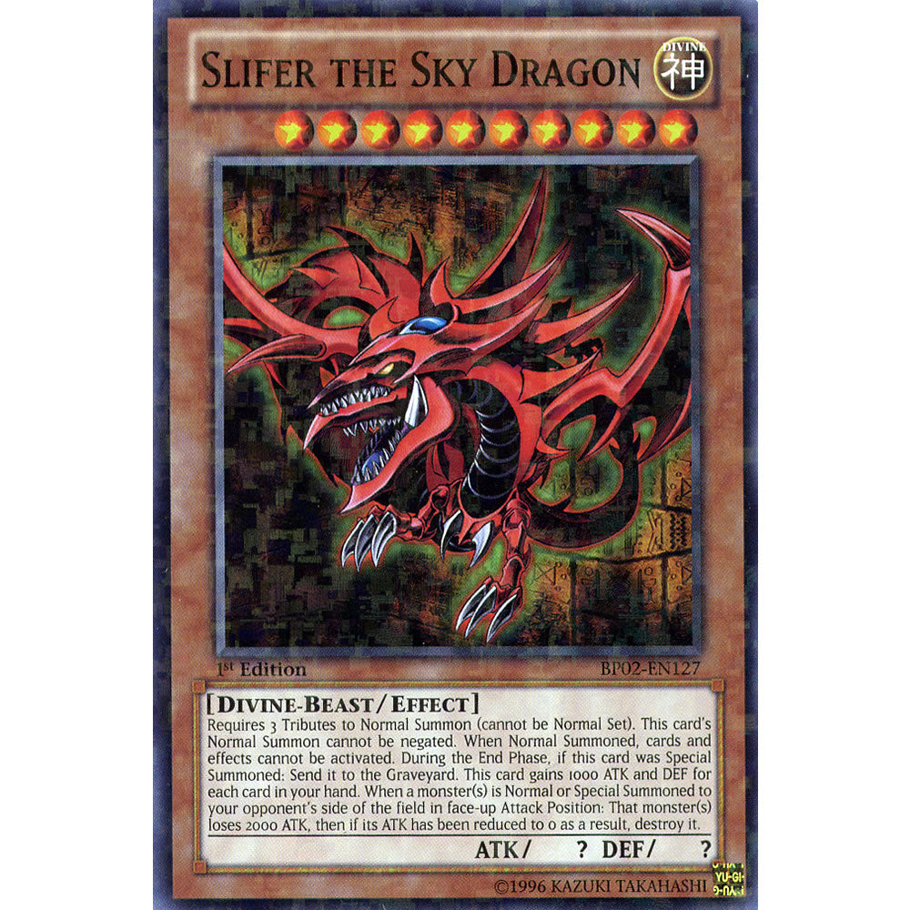 Slifer The Sky Dragon BP02-EN127 Yu-Gi-Oh! Card from the Battle Pack 2: War of the Giants Set