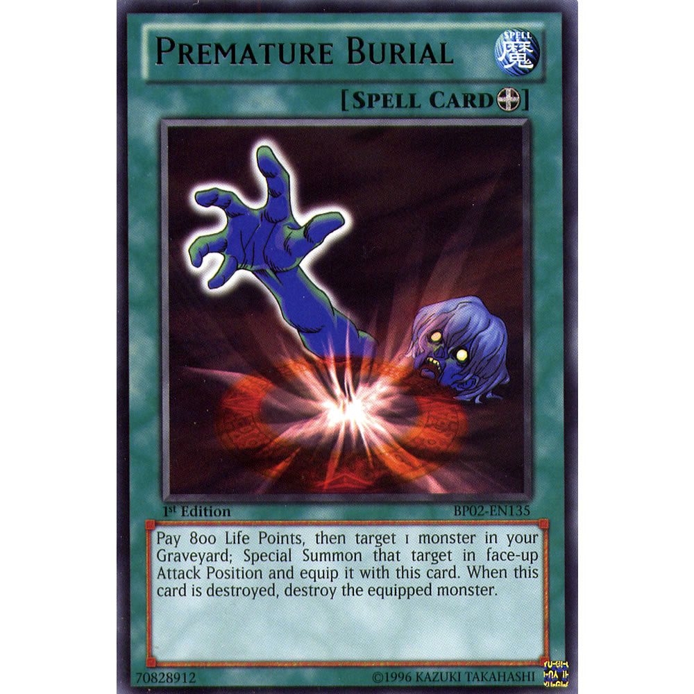 Premature Burial BP02-EN135 Yu-Gi-Oh! Card from the Battle Pack 2: War of the Giants Set