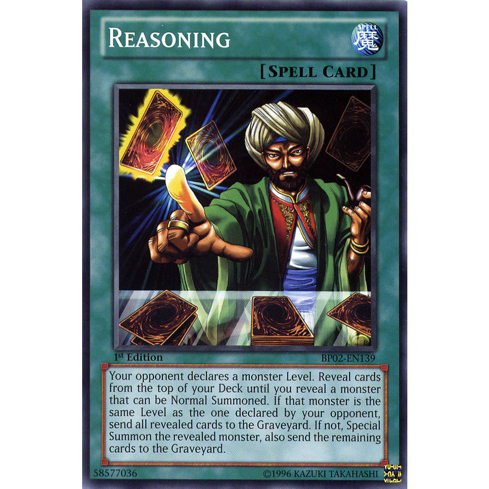 Reasoning BP02-EN139 Yu-Gi-Oh! Card from the Battle Pack 2: War of the Giants Set