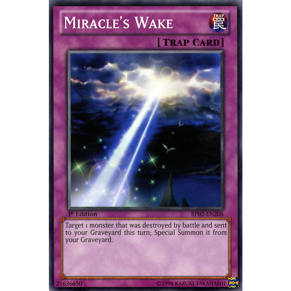 Miracles Wake BP02-EN206 Yu-Gi-Oh! Card from the Battle Pack 2: War of the Giants Set