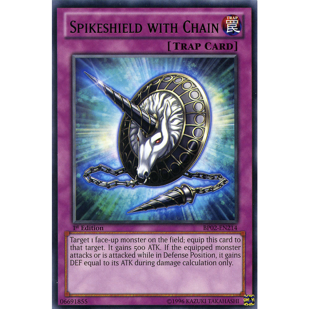 Spikeshield with Chain BP02-EN214 Yu-Gi-Oh! Card from the Battle Pack 2: War of the Giants Set
