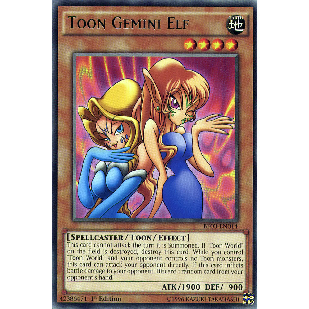Toon Gemini Elf BP03-EN014 Yu-Gi-Oh! Card from the Battle Pack 3: Monster League Set