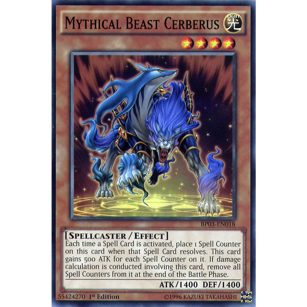 Mythical Beast Cerberus BP03-EN018 Yu-Gi-Oh! Card from the Battle Pack 3: Monster League Set