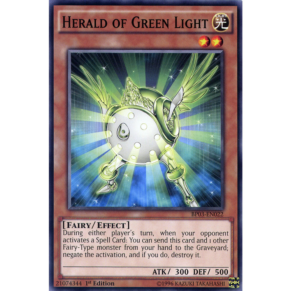 Herald of Green Light BP03-EN022 Yu-Gi-Oh! Card from the Battle Pack 3: Monster League Set