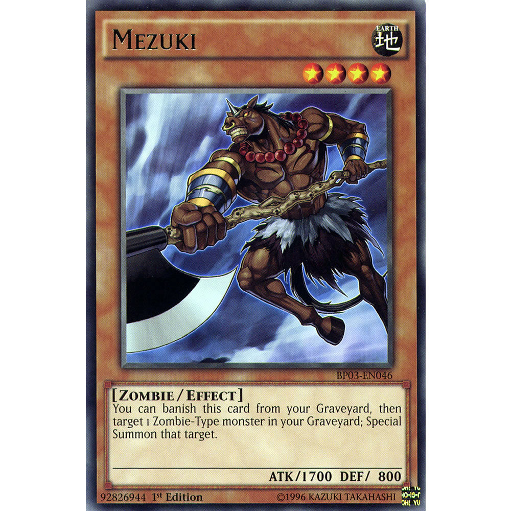 Mezuki BP03-EN046 Yu-Gi-Oh! Card from the Battle Pack 3: Monster League Set