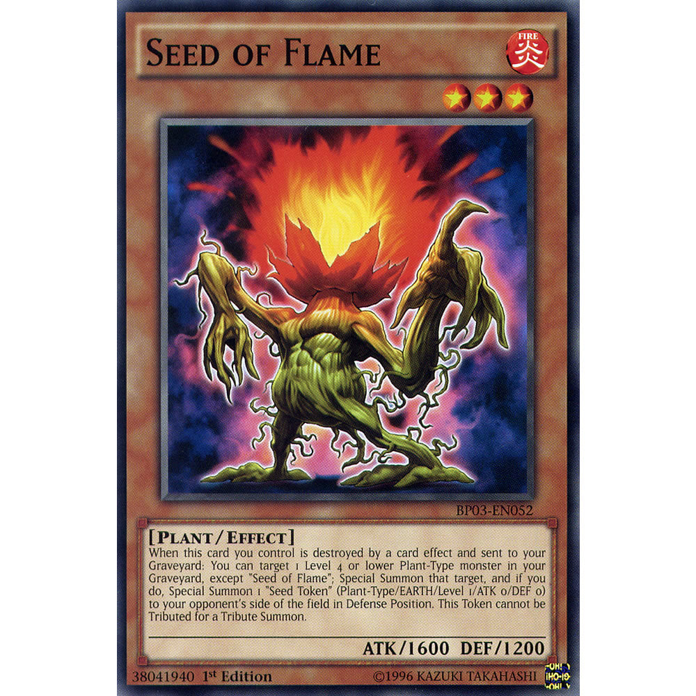 Seed of Flame BP03-EN052 Yu-Gi-Oh! Card from the Battle Pack 3: Monster League Set