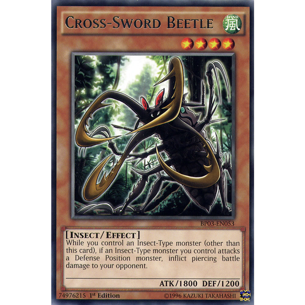 Cross-Sword Beetle BP03-EN053 Yu-Gi-Oh! Card from the Battle Pack 3: Monster League Set