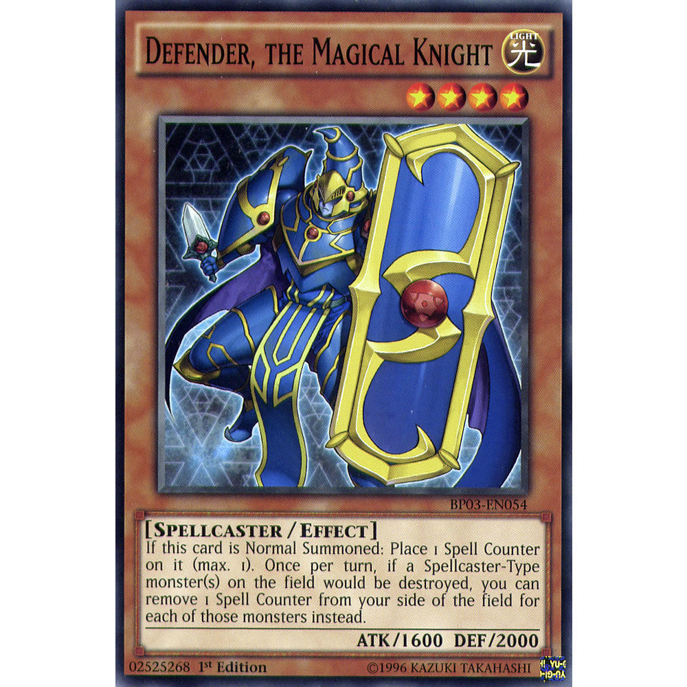Defender, The Magical Knight BP03-EN054 Yu-Gi-Oh! Card from the Battle Pack 3: Monster League Set