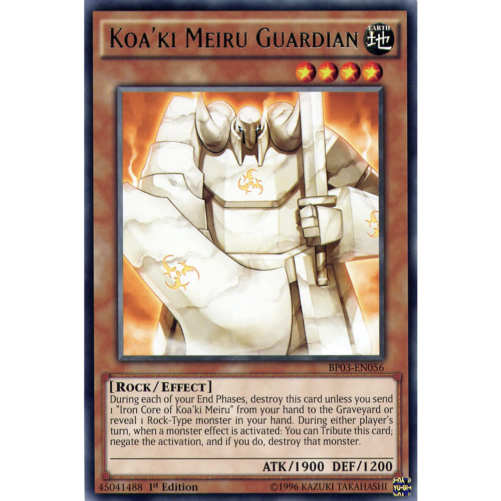 Koa'ki Meiru Guardian BP03-EN056 Yu-Gi-Oh! Card from the Battle Pack 3: Monster League Set
