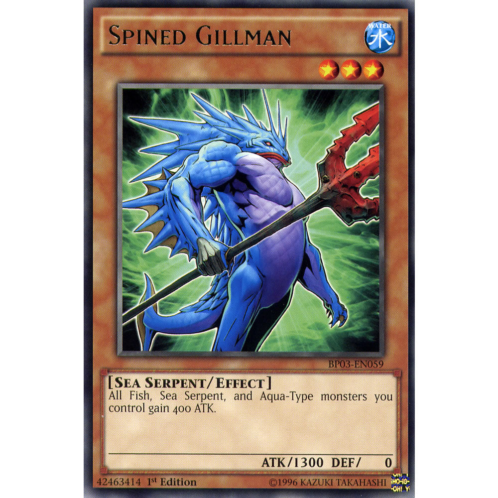 Spined Gillman BP03-EN059 Yu-Gi-Oh! Card from the Battle Pack 3: Monster League Set