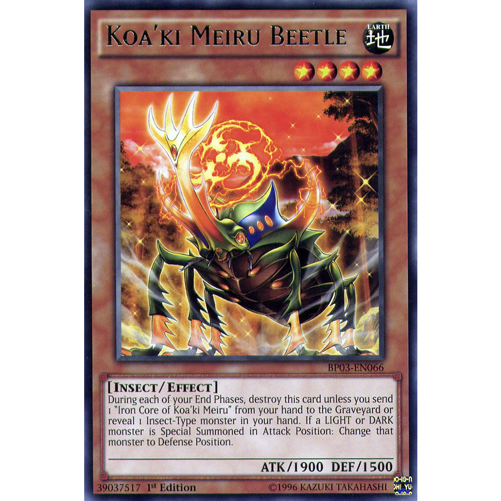 Koa'ki Meiru Beetle BP03-EN066 Yu-Gi-Oh! Card from the Battle Pack 3: Monster League Set