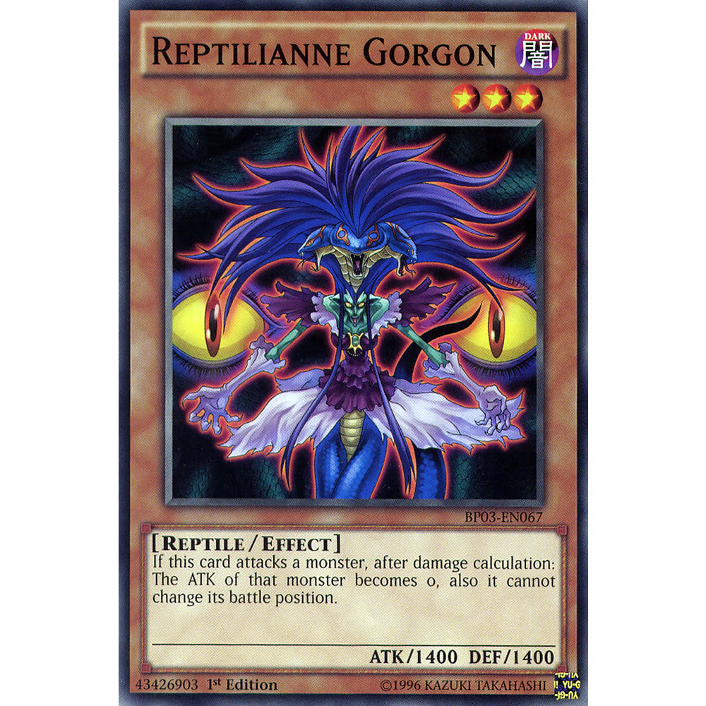 Reptilianne Gorgon BP03-EN067 Yu-Gi-Oh! Card from the Battle Pack 3: Monster League Set