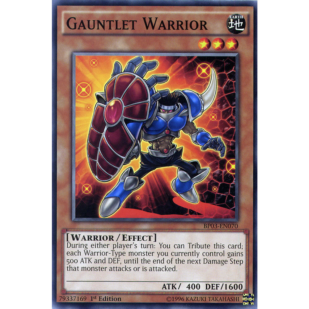 Gauntlet Warrior BP03-EN070 Yu-Gi-Oh! Card from the Battle Pack 3: Monster League Set