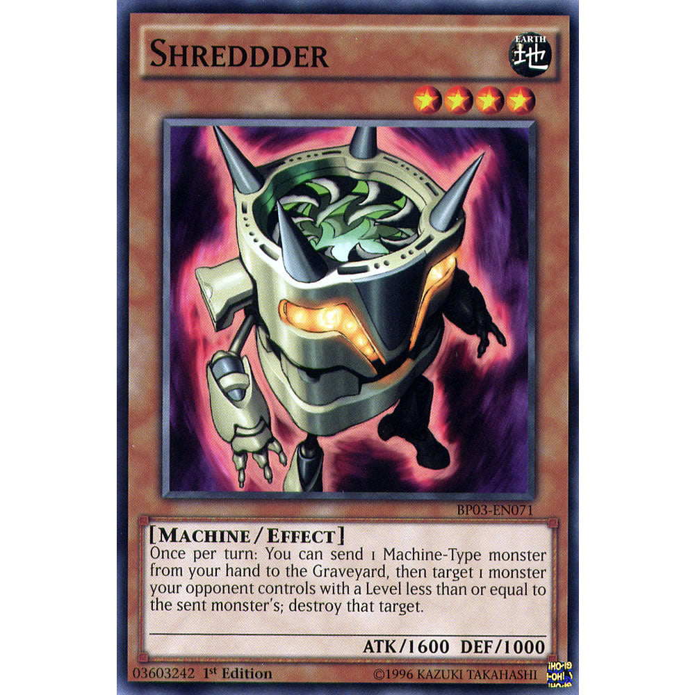 Shredder BP03-EN071 Yu-Gi-Oh! Card from the Battle Pack 3: Monster League Set