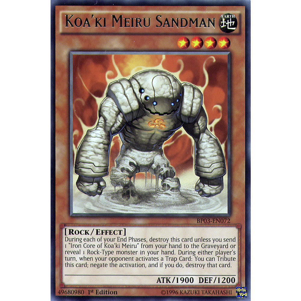 Koa'ki Meiru Sandman BP03-EN072 Yu-Gi-Oh! Card from the Battle Pack 3: Monster League Set