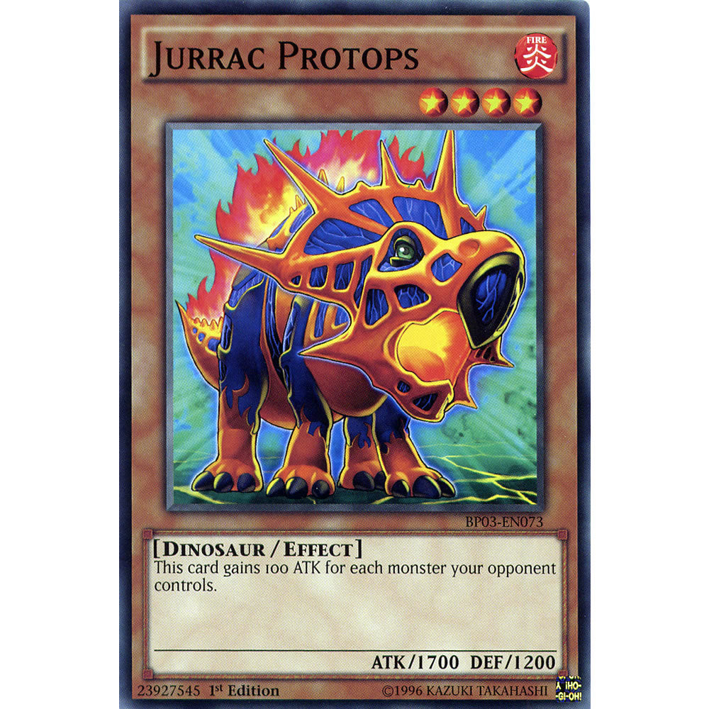 Jurrac Protops BP03-EN073 Yu-Gi-Oh! Card from the Battle Pack 3: Monster League Set