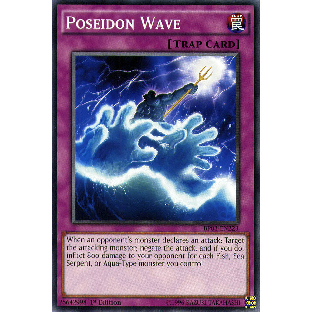 Poseidon Wave BP03-EN223 Yu-Gi-Oh! Card from the Battle Pack 3: Monster League Set