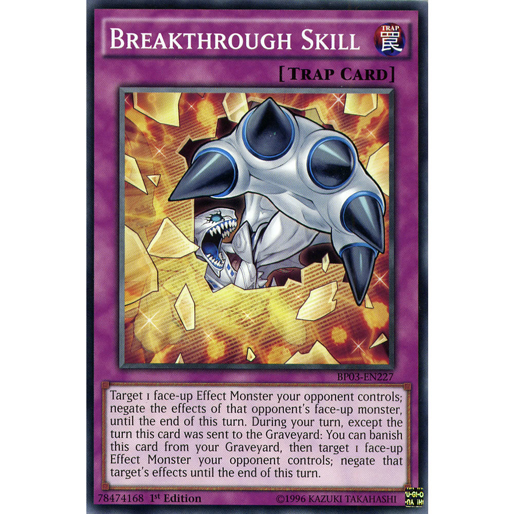 Breakthrough Skill BP03-EN227 Yu-Gi-Oh! Card from the Battle Pack 3: Monster League Set