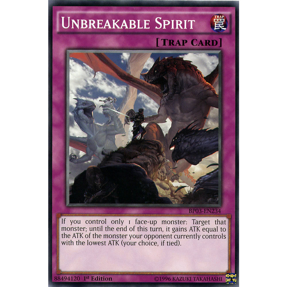 Unbreakable Spirit BP03-EN234 Yu-Gi-Oh! Card from the Battle Pack 3: Monster League Set