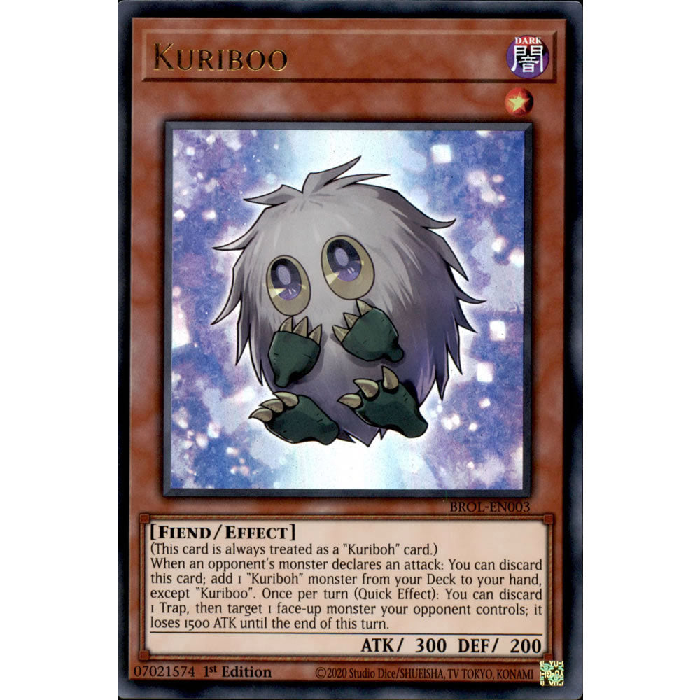 Kuriboo BROL-EN003 Yu-Gi-Oh! Card from the Brothers of Legend Set