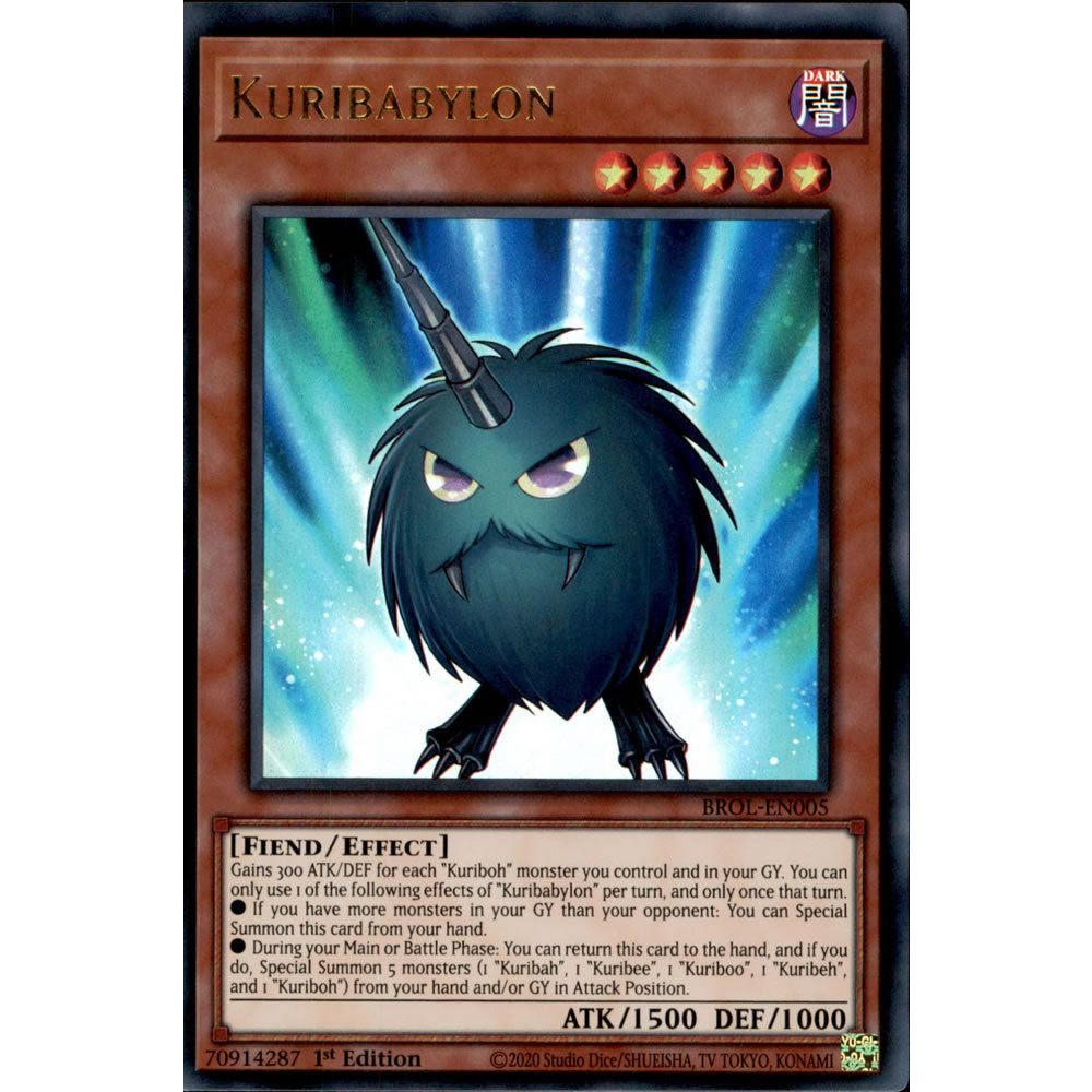 Kuribabylon BROL-EN005 Yu-Gi-Oh! Card from the Brothers of Legend Set