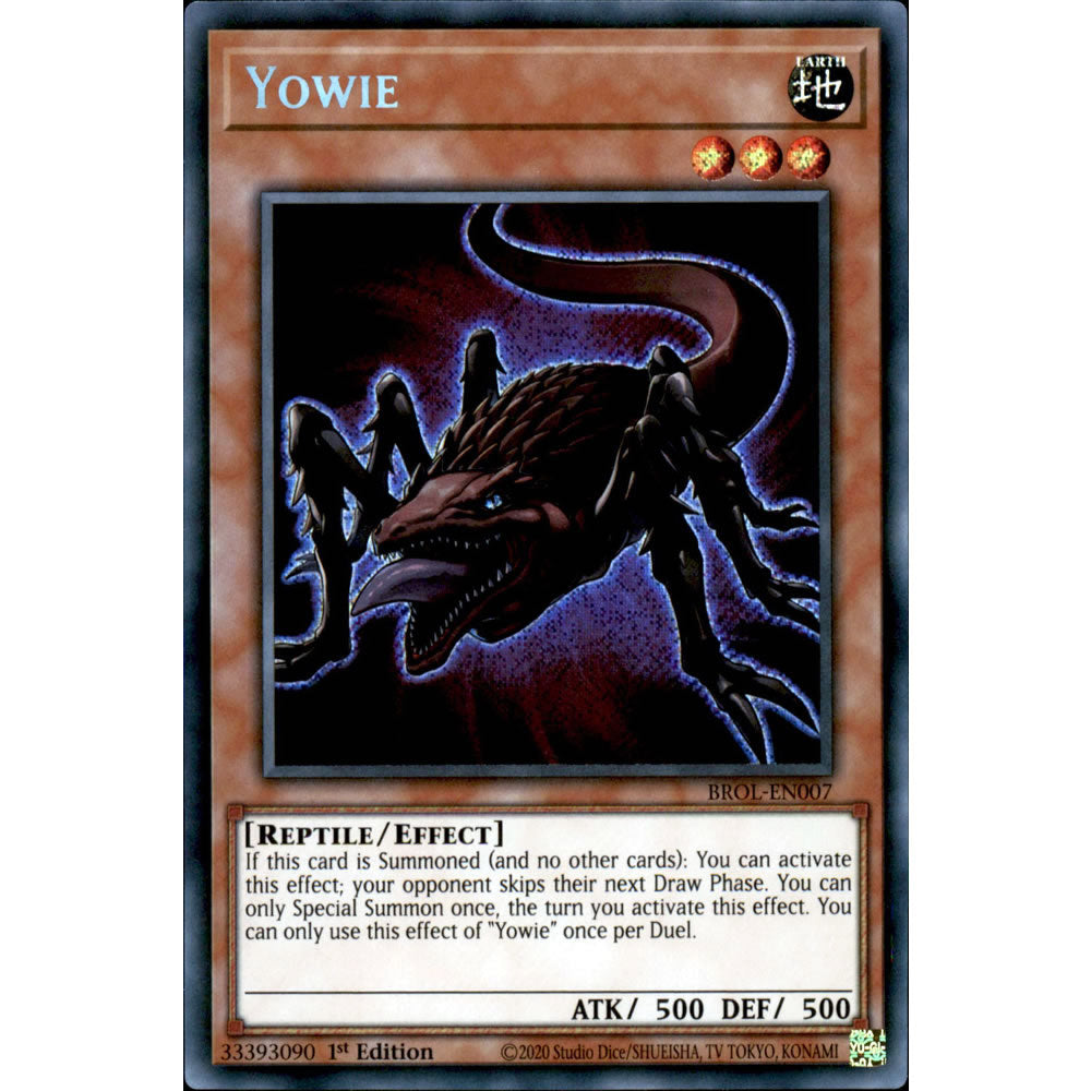 Yowie BROL-EN007 Yu-Gi-Oh! Card from the Brothers of Legend Set
