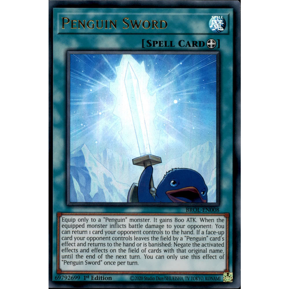 Penguin Sword BROL-EN008 Yu-Gi-Oh! Card from the Brothers of Legend Set