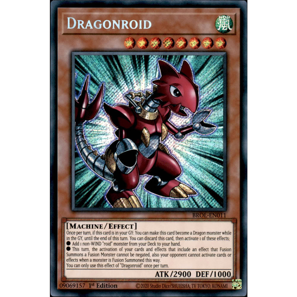 Dragonroid BROL-EN011 Yu-Gi-Oh! Card from the Brothers of Legend Set