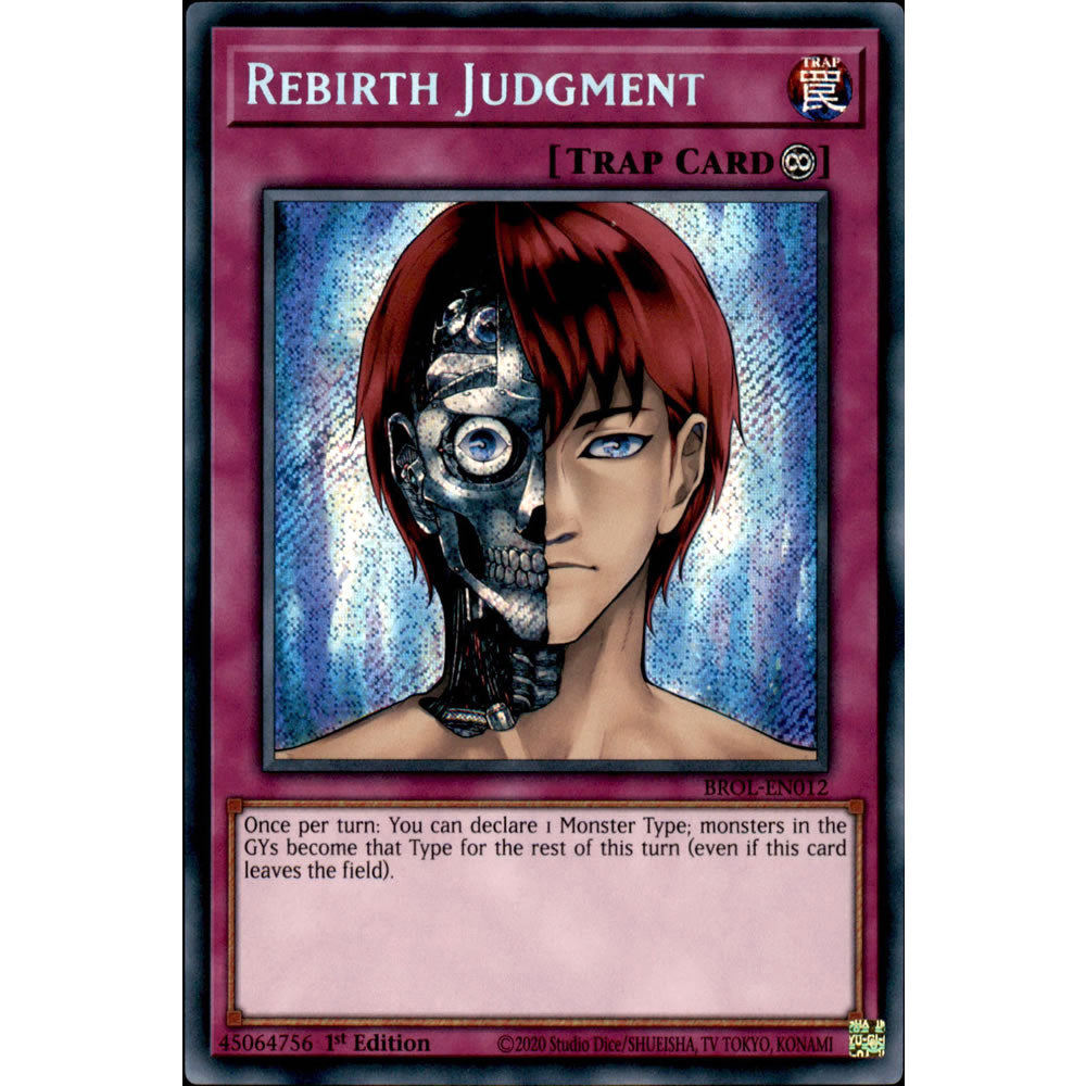 Rebirth Judgment BROL-EN012 Yu-Gi-Oh! Card from the Brothers of Legend Set