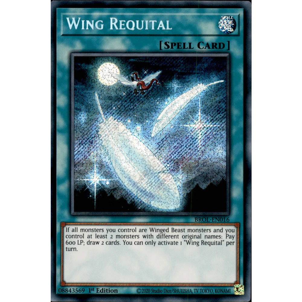 Wing Requital BROL-EN016 Yu-Gi-Oh! Card from the Brothers of Legend Set