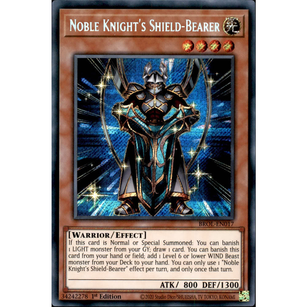 Noble Knight's Shield-Bearer BROL-EN017 Yu-Gi-Oh! Card from the Brothers of Legend Set