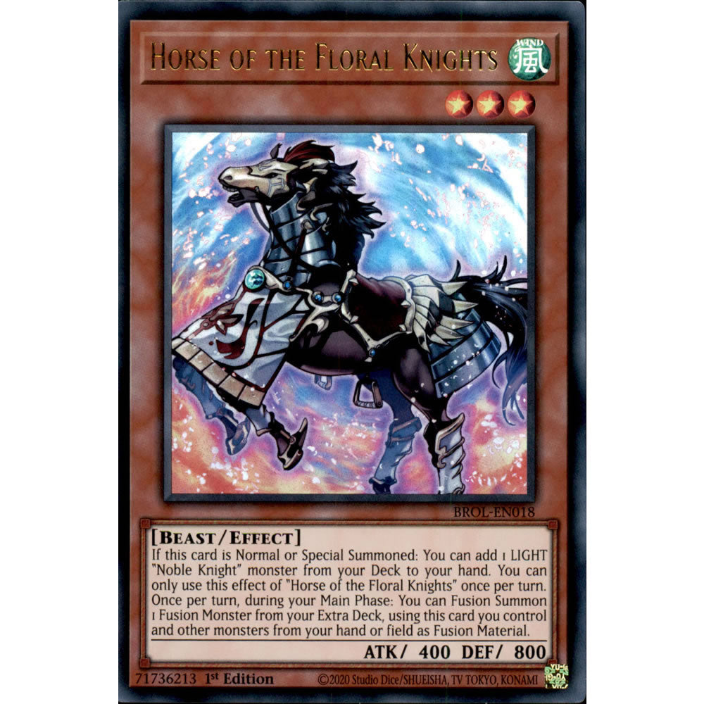 Horse of the Floral Knights BROL-EN018 Yu-Gi-Oh! Card from the Brothers of Legend Set