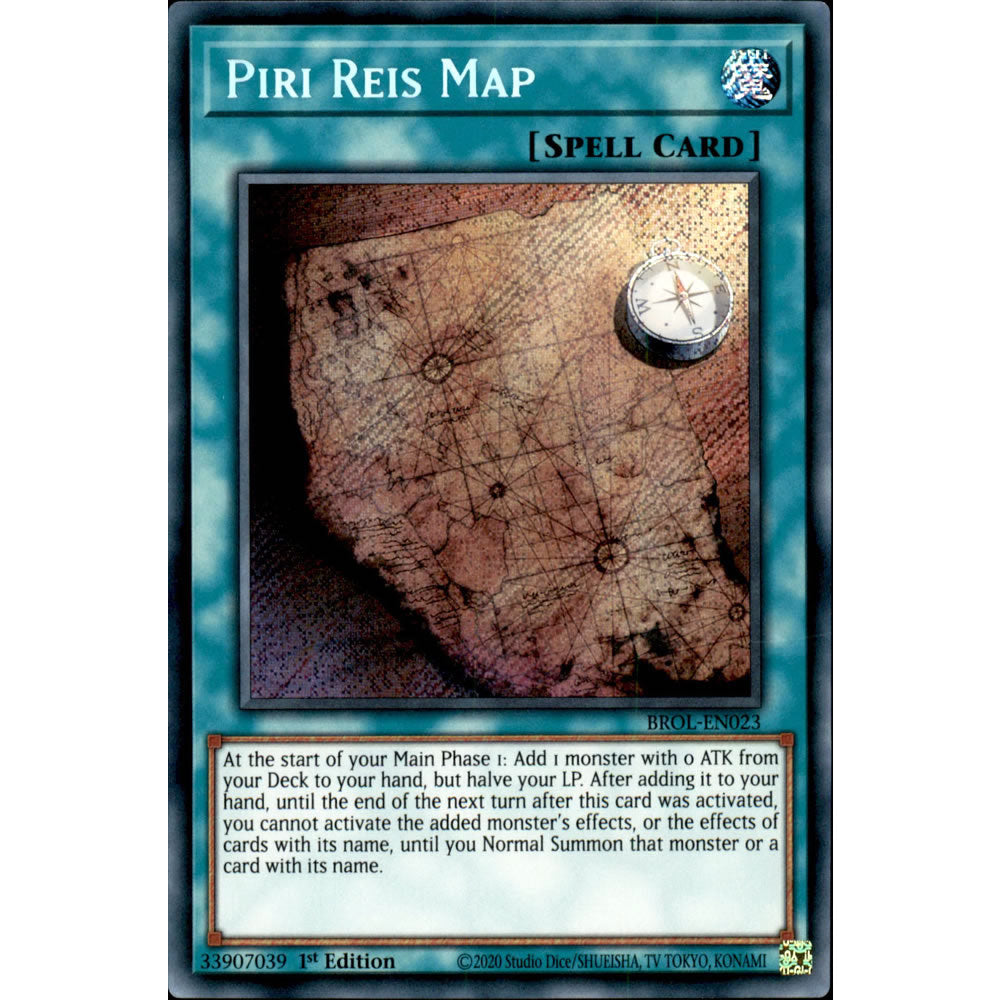 Piri Reis Map BROL-EN023 Yu-Gi-Oh! Card from the Brothers of Legend Set