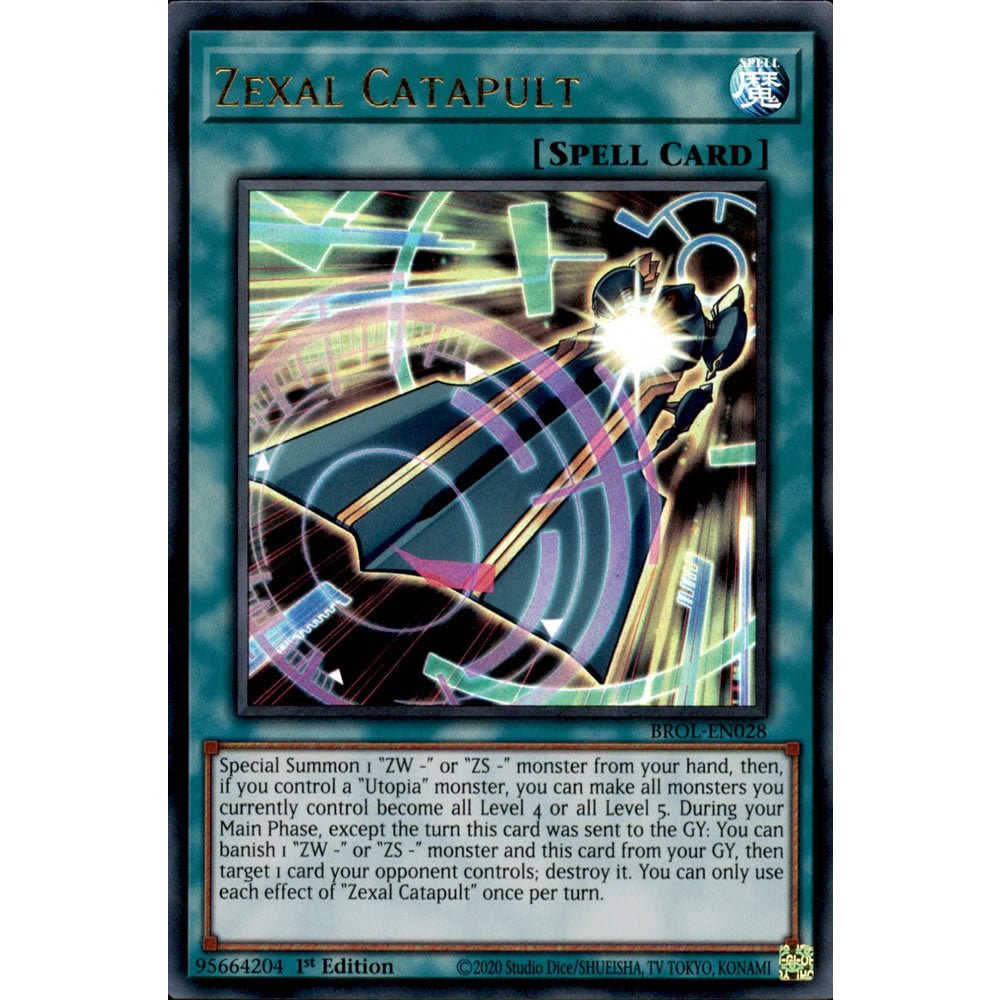 Zexal Catapult BROL-EN028 Yu-Gi-Oh! Card from the Brothers of Legend Set