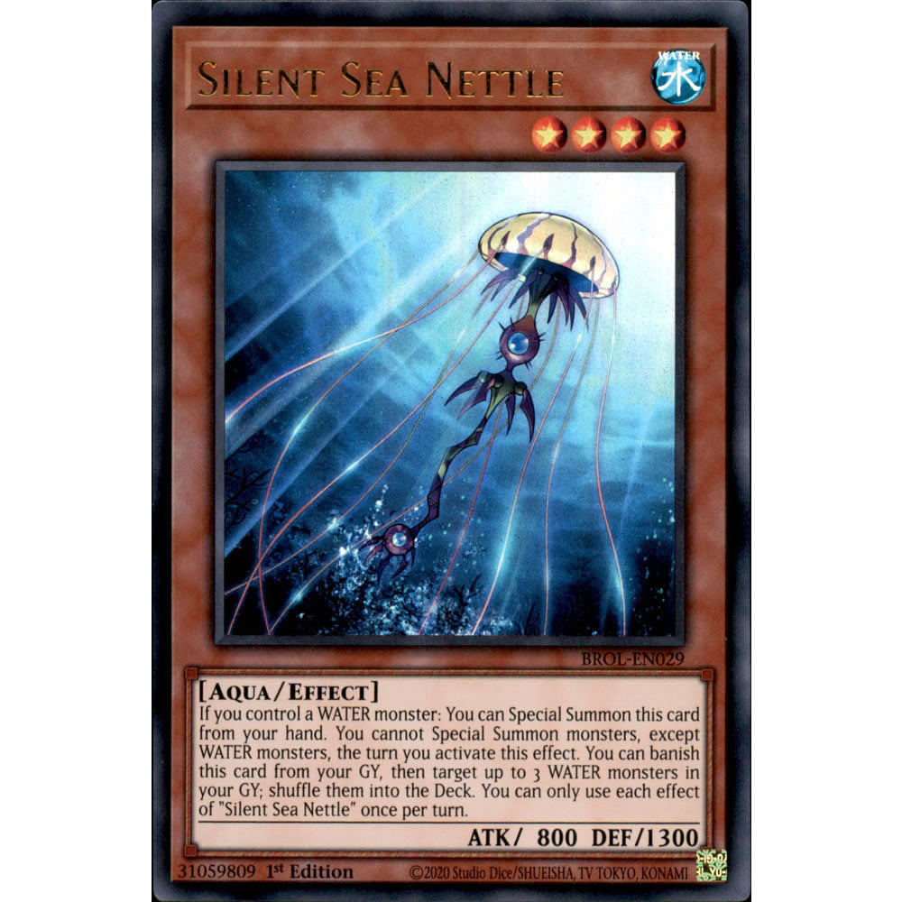 Silent Sea Nettle BROL-EN029 Yu-Gi-Oh! Card from the Brothers of Legend Set
