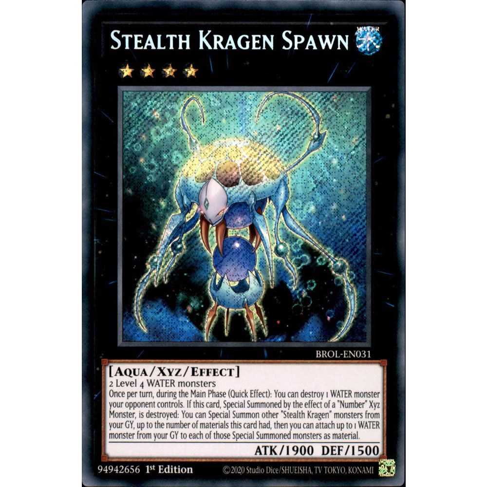 Stealth Kragen Spawn BROL-EN031 Yu-Gi-Oh! Card from the Brothers of Legend Set