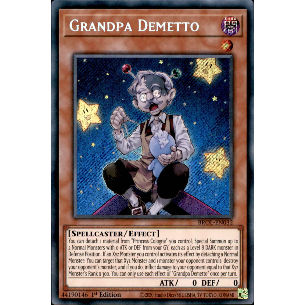 Grandpa Demetto BROL-EN032 Yu-Gi-Oh! Card from the Brothers of Legend Set