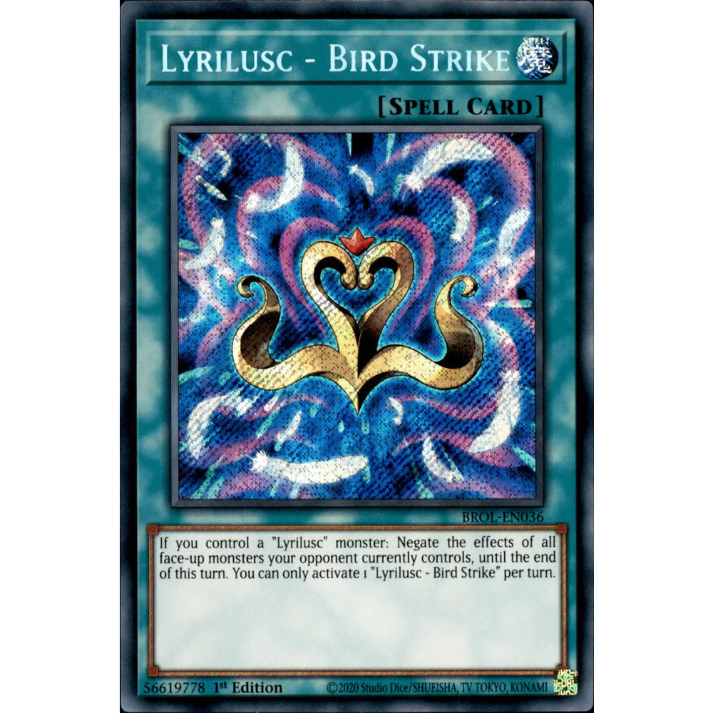 Lyrilusc - Bird Strike BROL-EN036 Yu-Gi-Oh! Card from the Brothers of Legend Set