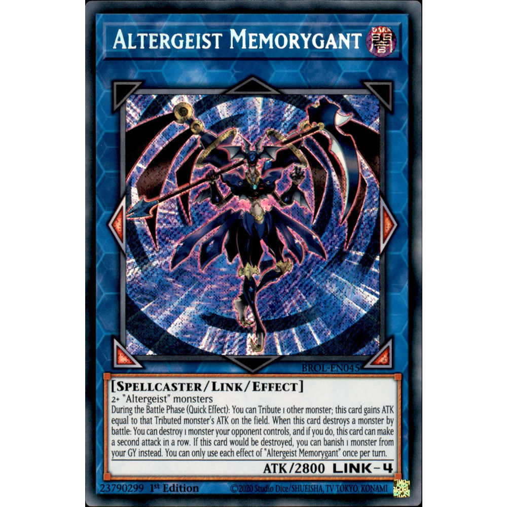 Altergeist Memorygant BROL-EN045 Yu-Gi-Oh! Card from the Brothers of Legend Set