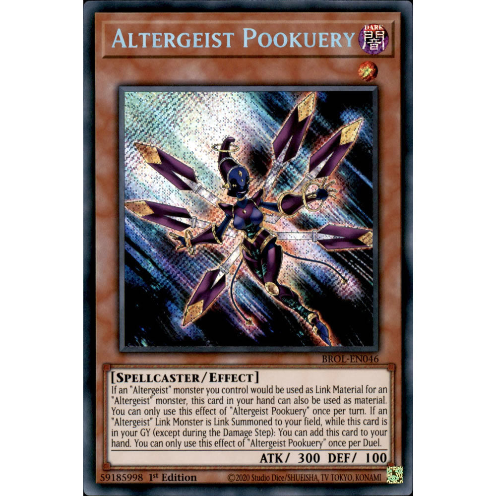 Altergeist Pookuery BROL-EN046 Yu-Gi-Oh! Card from the Brothers of Legend Set