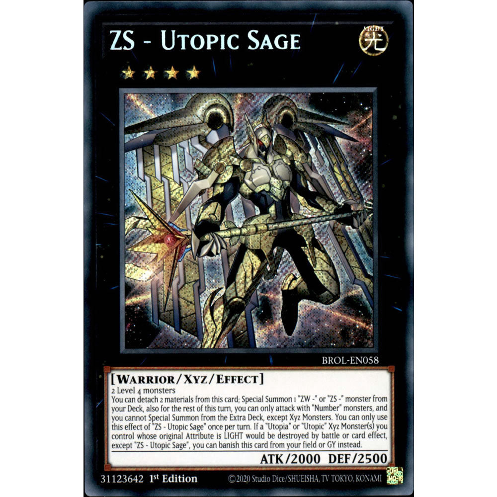 ZS - Utopic Sage BROL-EN058 Yu-Gi-Oh! Card from the Brothers of Legend Set