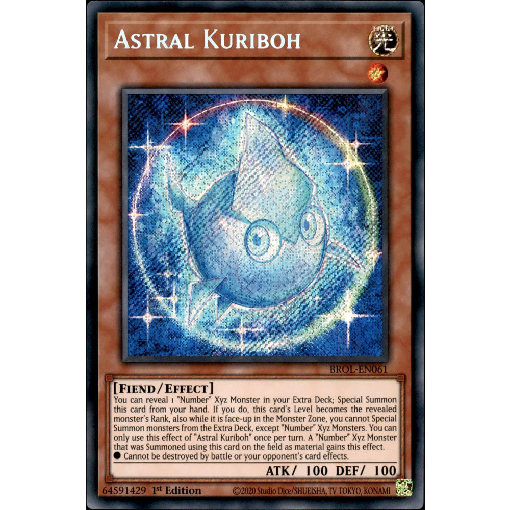 Astral Kuriboh BROL-EN061 Yu-Gi-Oh! Card from the Brothers of Legend Set