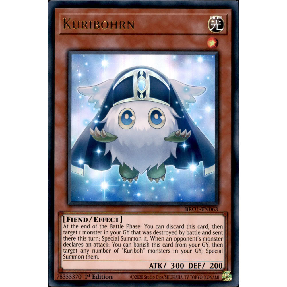 Kuribohrn BROL-EN063 Yu-Gi-Oh! Card from the Brothers of Legend Set