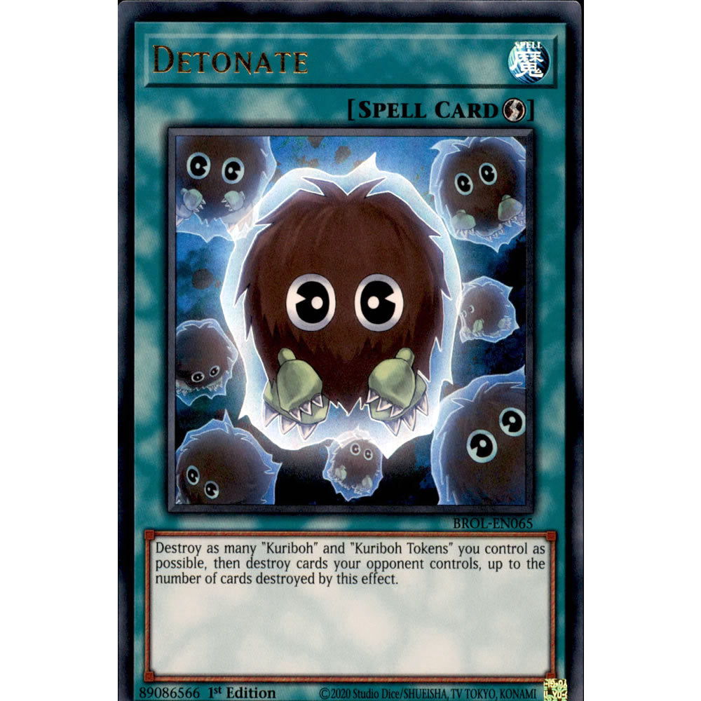 Detonate BROL-EN065 Yu-Gi-Oh! Card from the Brothers of Legend Set