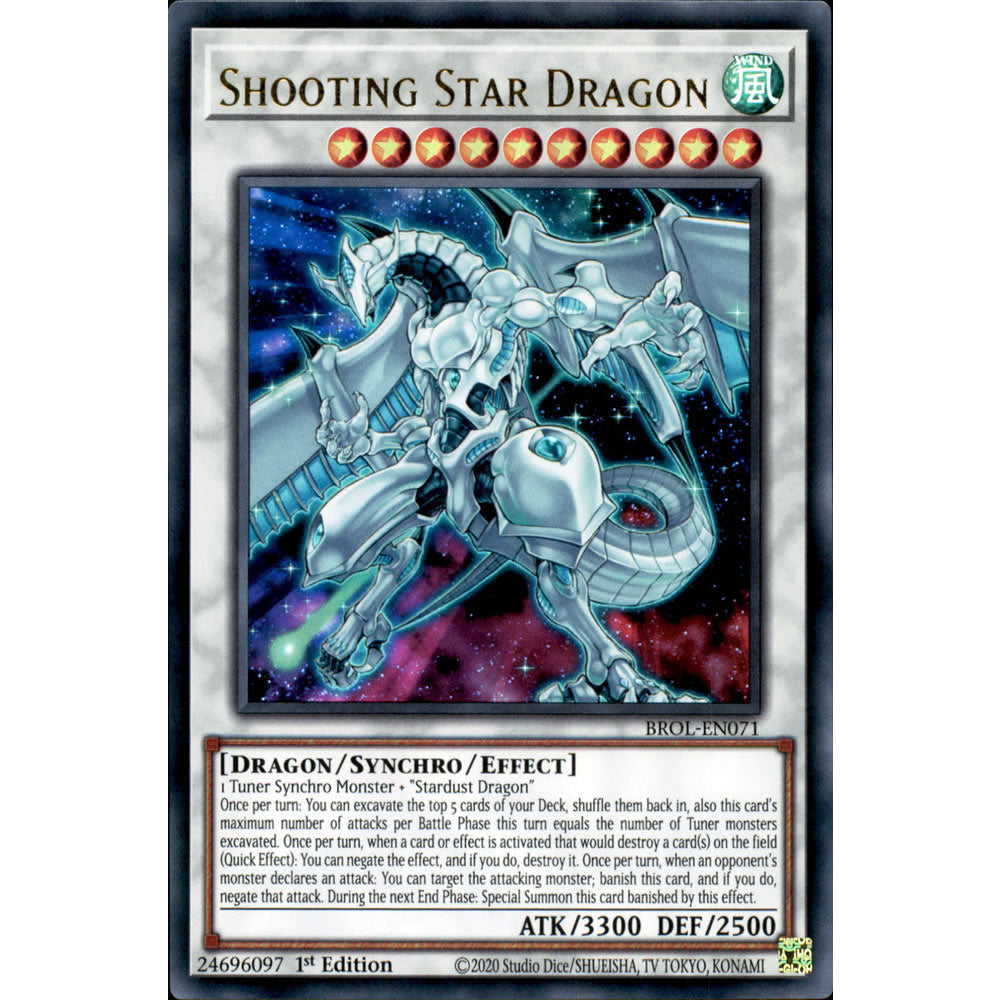 Shooting Star Dragon BROL-EN071 Yu-Gi-Oh! Card from the Brothers of Legend Set