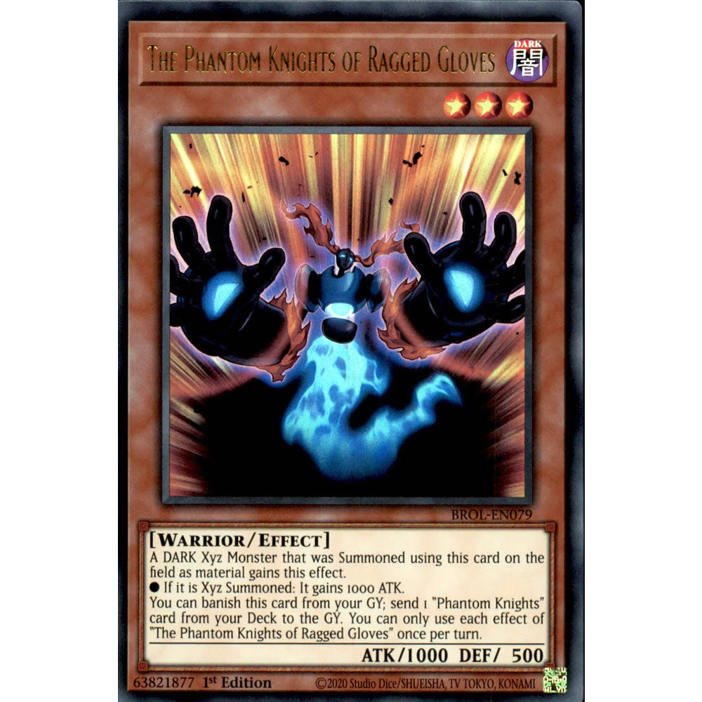 The Phantom Knights of Ragged Gloves BROL-EN079 Yu-Gi-Oh! Card from the Brothers of Legend Set