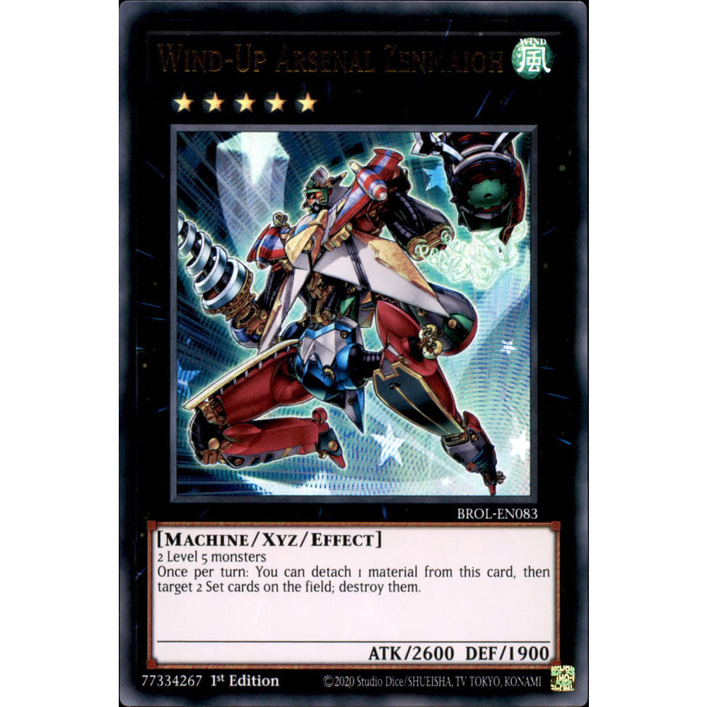 Wind-Up Arsenal Zenmaioh BROL-EN083 Yu-Gi-Oh! Card from the Brothers of Legend Set